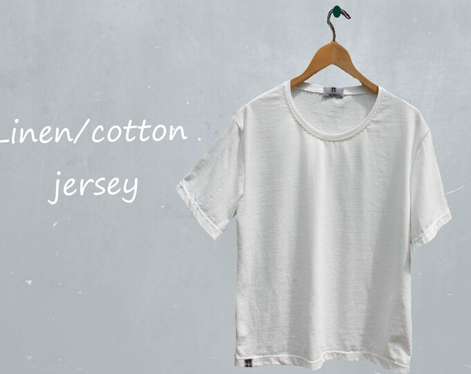 Basic linen- cotton T shirt