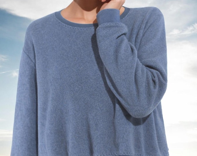 basic organic cotton fleece sweater