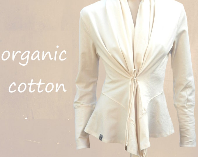 organic cotton cardigan, cardigan gecertificeerde biological cotton