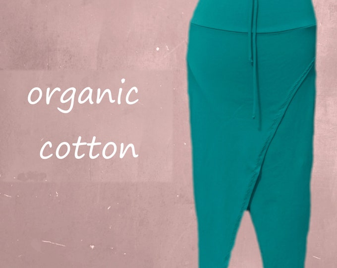 midi pencil skirt organic cotton, organic cotton tube skirt, tricot skirt organic cotton