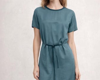 Cupro tunic-dress