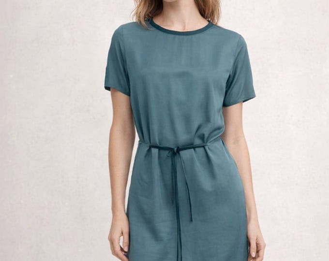 Cupro tunic-dress