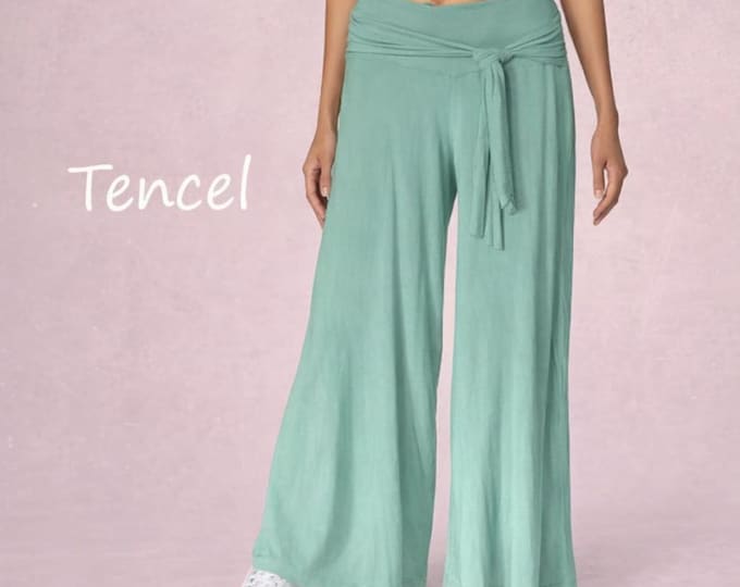 Tencel palazzo pants