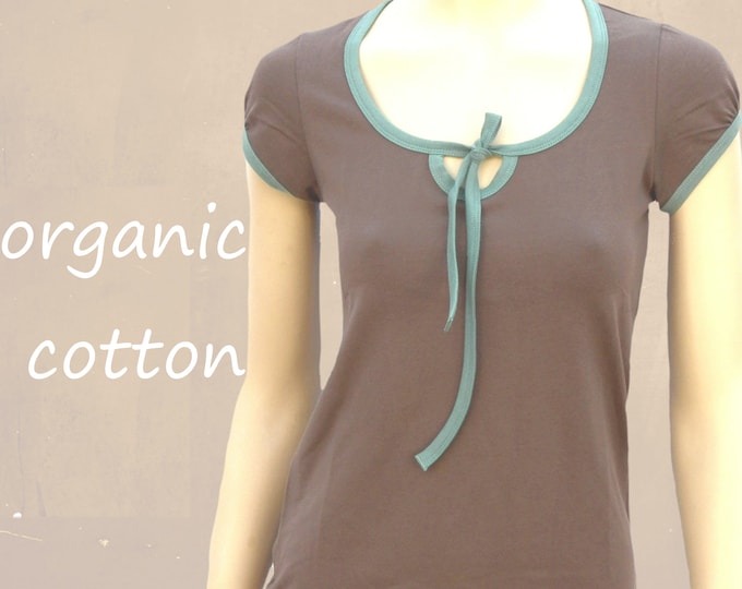 organic cotton shirt, T shirt organic cotton, shirt cetified biological cotton, summer shirt with short sleeve