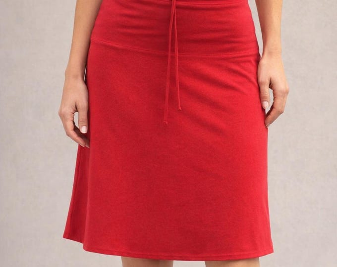 billowing skirt organic cotton, skirt GOTS certified biological cotton, sustainable clothing, fair trade clothing