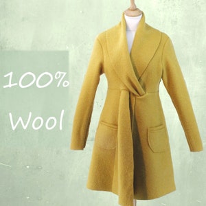 wool jacket, coat made of boiled wool, wool cardigan/jacket