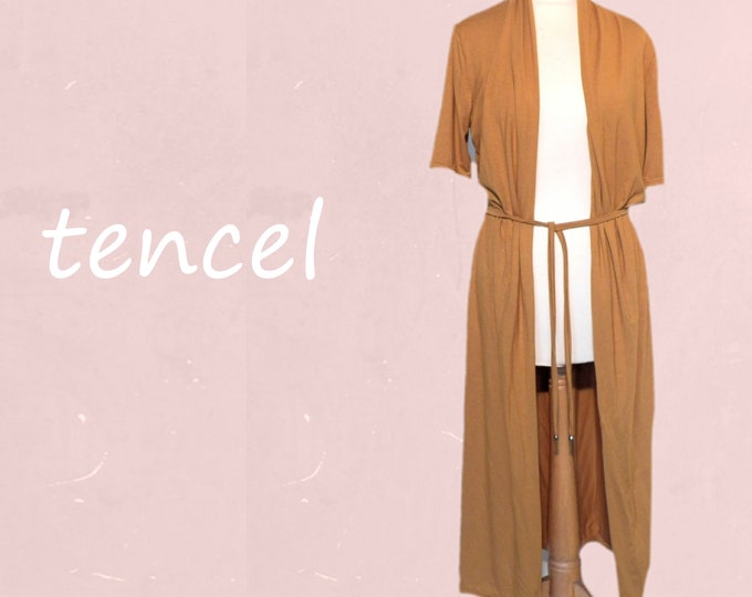 Tencel long summer cardigan