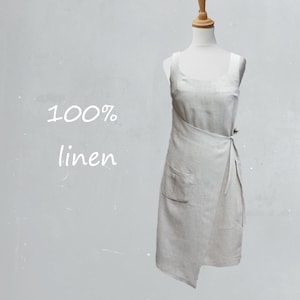 organic linen dress, summer dress biological linen, recyclable, ready for recycling, sustainable, fair trade, fair fashion