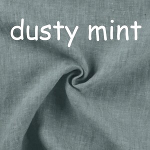 langer Leinenrock in Sanduhrform, langer Leinenrock in Sanduhrform, langer Sommer-Leinen-Chambray-Rock dusty mint