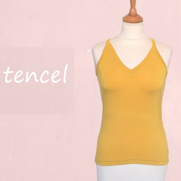 Tencel camisole with V