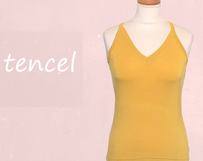 Tencel camisole with V