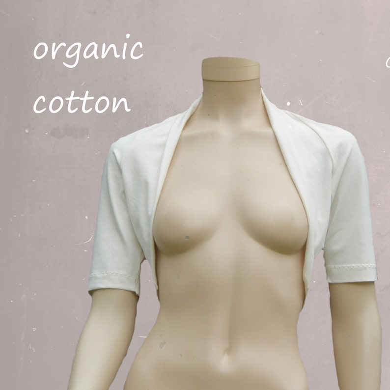 Zomer bolero van biologische katoen / bolero organic cotton afbeelding 1