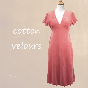Vintage velvet swing dress
