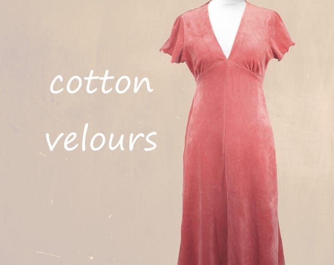 Vintage velvet swing dress