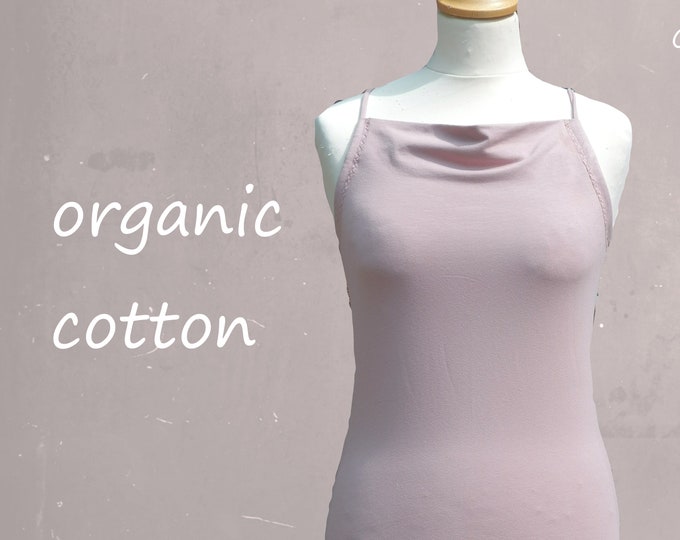 wrap top organic cotton, halter top biological cotton, sustainable clothing, fair trade clothing