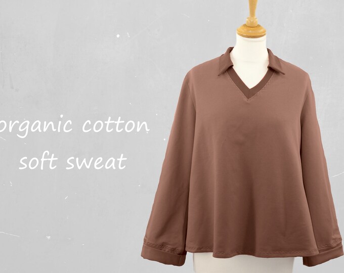Hoody made of soft sweat organic cotton