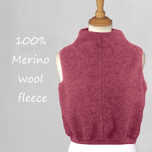 Merino wool gilet
