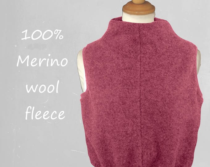 Merino wool gilet