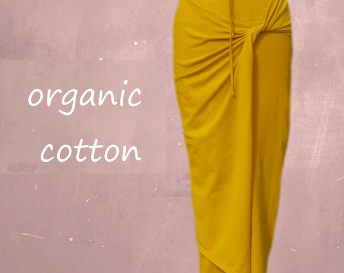 maxi pencil skirt organic cotton, organic cotton tube skirt, tricot skirt organic cotton