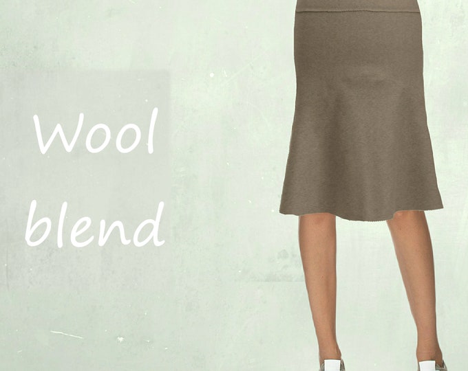 wool skirt, A line wool skirt, winter wool skirt