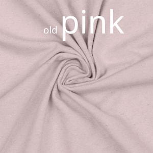 Basic T shirt in linnen- katoen mix / Basic linen- cotton T shirt old pink