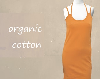 Hemd jurk van organische katoenen tricot / Singlet dress organic cotton