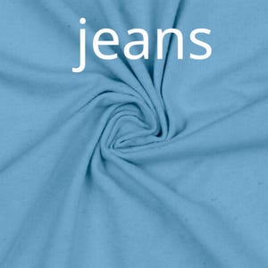 Basic T shirt in linnen- katoen mix / Basic linen- cotton T shirt jeans