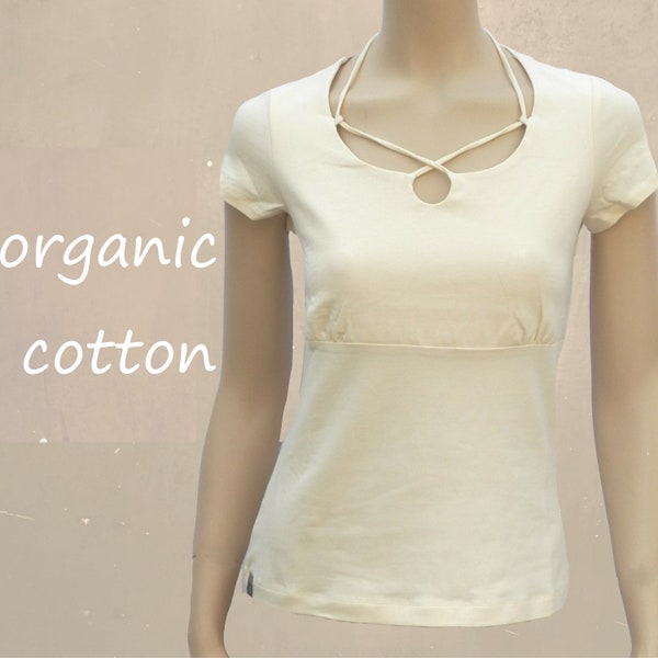 string top organic cotton, camisole biological cotton, sustainable top, fair trade clothing