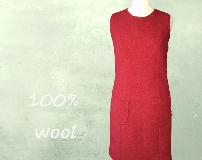 wool dress, sleeveless wool dress