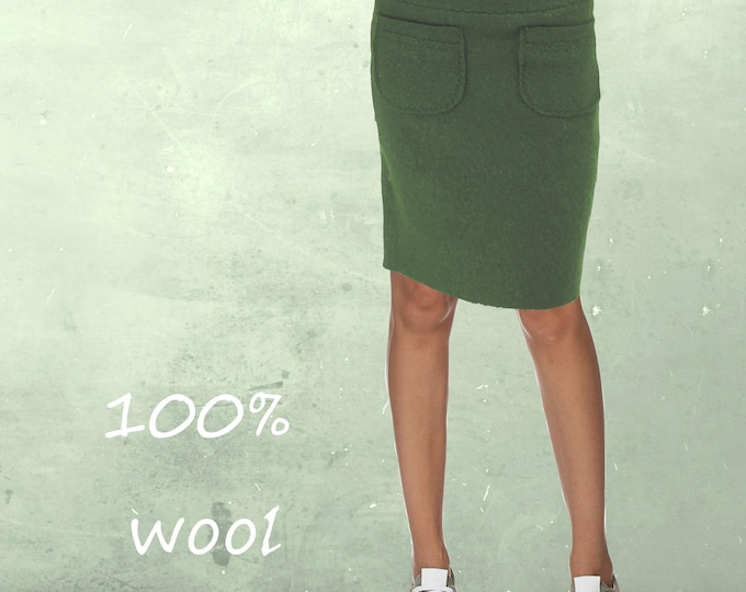 wool pencil skirt