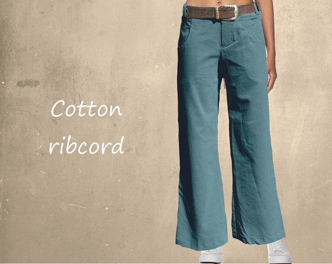 Corduroy pants, Cotton ribcord pants