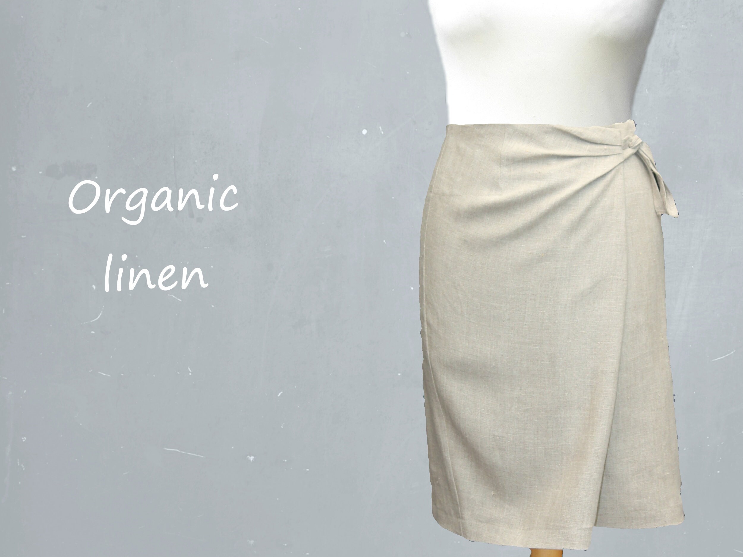 Button Front Traditional Swing Hem Linen Skirt | all Skirts | Skirts