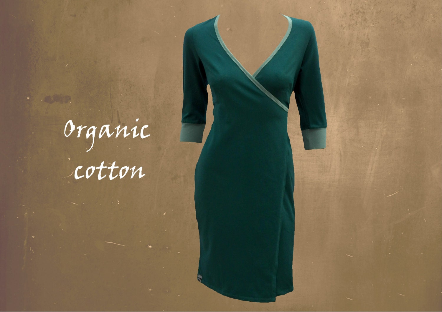 organic cotton wrap dress, wrap dress ...