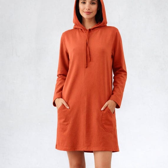 organic cotton sweater dress Sweater dress made of soft brushed organic cotton