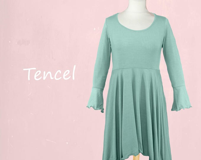 Tencel A line shirt with collar