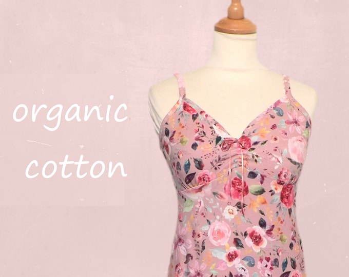 romantic flower printed camisole