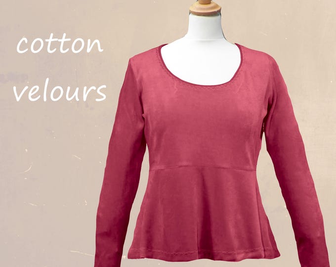 Festive velvet top
