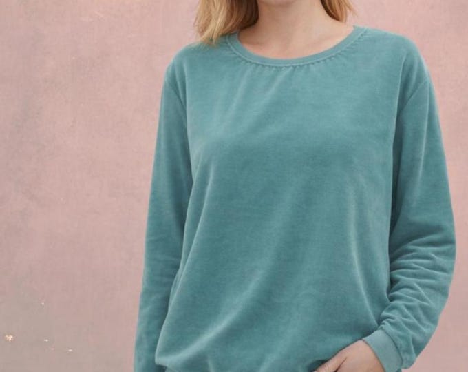 Velvet  sweater/  Velours sweater