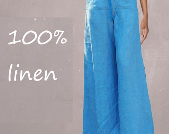 summer pants linen chambray