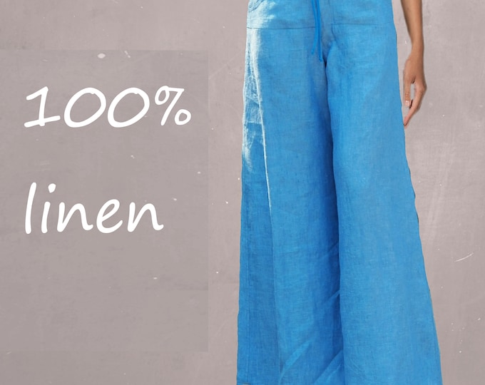 summer pants linen chambray