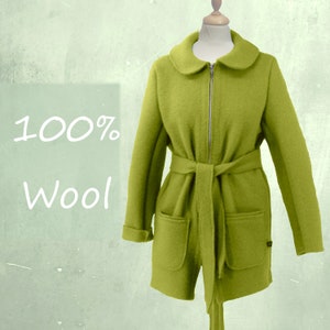 wool jacket, coat made of boiled wool, wool cardigan/jacket