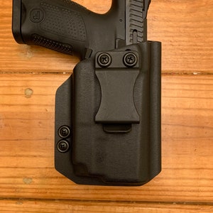 Kydex IWB holster for CZ P-10c with attached Olight PL Mini 2 Valkyrie
