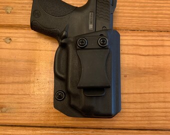Smith and Wesson M&P Shield 2.0 with built in laser adjustable kydex inside the waistband holster
