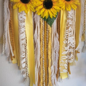 Boho Sunflower Dream Catcher image 3