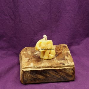 pure beeswax candle &quot;small elephant&quot;
