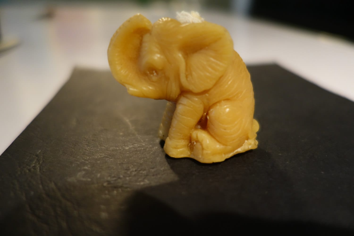 Bougie en Pure Cire d'abeille Éléphant Petit