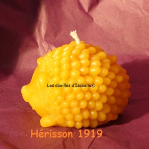candle in pure natural beeswax