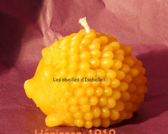 candle in pure natural beeswax