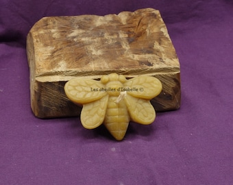 pure beeswax candle "flat bee"