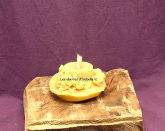 pure beeswax candle hat